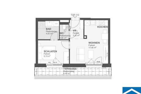 Entspanntes Vorsorgen in Wien: Das Projekt "Bonsai", Wohnung-kauf, 245.400,€, 1220 Wien 22., Donaustadt