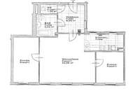 DACHGESCHOSS, sonnige 74 m2 Neubau, Wohnküche, 2 Zimmer, Wannenbad, Parketten, Holbeingasse