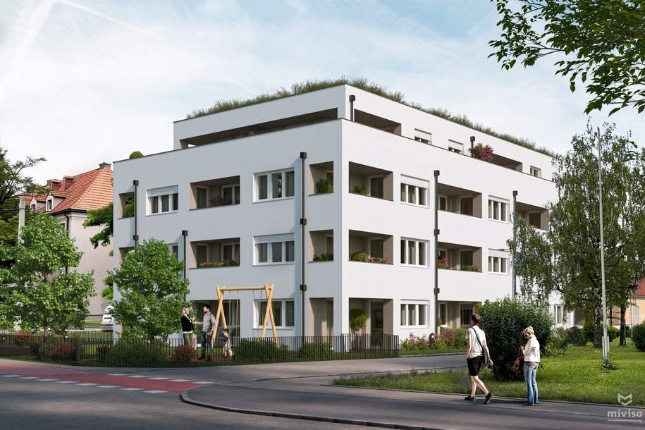 Neues Eigenheim in Linz: Erstbezug, Balkon, Loggia, Terrasse, Garage &amp; Stellplatz"., Wohnung-kauf, 540.000,€, 4020 Linz(Stadt)