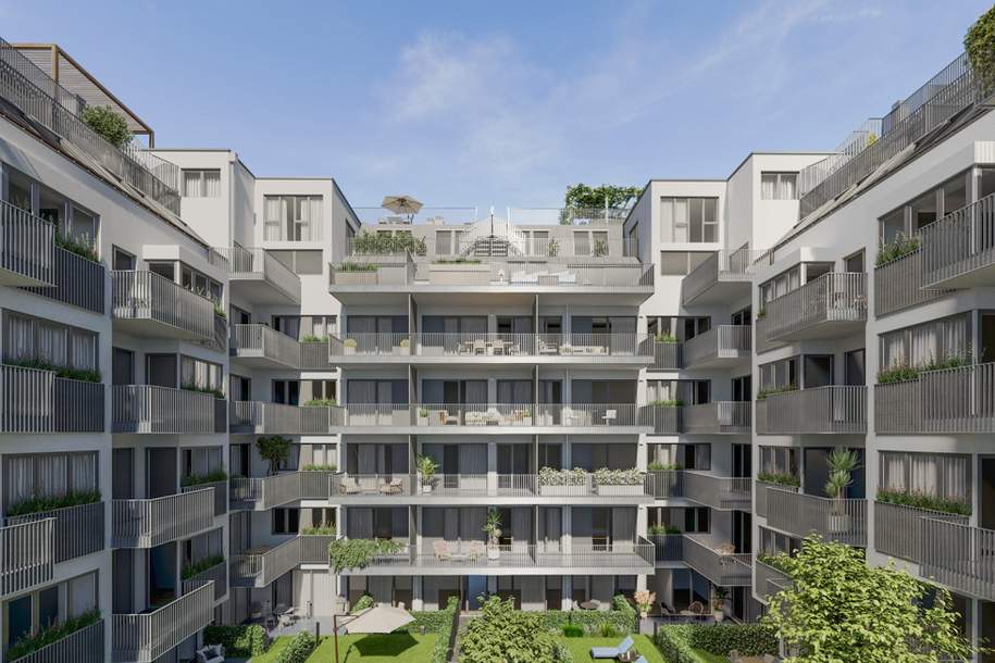Klein, fein, mein: U6 Burggasse- NEU - WOHNEN AM PARK - Urban &amp; Grün, Wohnung-kauf, 290.600,€, 1160 Wien 16., Ottakring