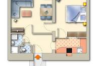 Schöne, sanierte 2-Zimmer-Altbauwohnung in ruhiger Nebenstraße