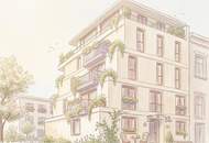 GRAZ - Gries - PENTHOUSE mit Flussblick und 3 Zimmern - NEU 76m² + 35m² MegaTerrasse im 4.OG - Nähe Augarten - Honorarfrei - 8,5% Baustart AKTION