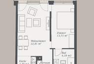 Moderne 2 Zimmer Wohnung mit Terrasse - Bruck an der Leitha