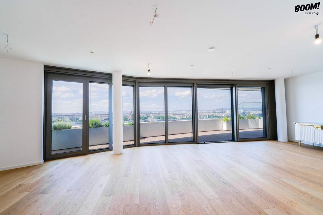 Danubeflats – Österreichs höchstes Wohnhochhaus mit atemberaubendem Ausblick, exklusivem Spa und urbanem Luxus direkt an der Neuen Donau