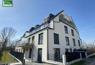 Wohnen in Grünruhelage von Süßenbrunn - Moderne Wohnung mit privater Dachterrasse! S-Bahn S1 in Gehweite! Luftwärmepumpe !