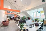 Stylisches Maisonette - Büro mit atemberaubender Dachterrasse nahe Naschmarkt! Garagen verfügbar!