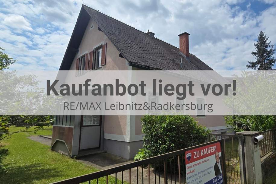 Sanierungsbedürftiges Einfamilienhaus mit sonnigem Grundstück in bester Lage von Leibnitz, Haus-kauf, 239.000,€, 8430 Leibnitz