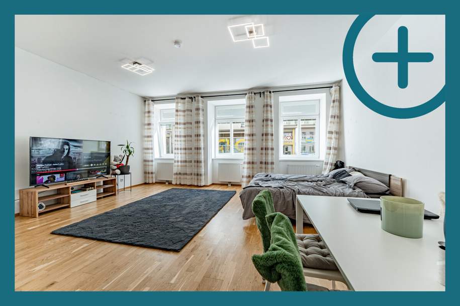 unbefristet vermietetes 1-Zimmer-Altbauatelier, Wohnung-kauf, 150.000,€, 1100 Wien 10., Favoriten