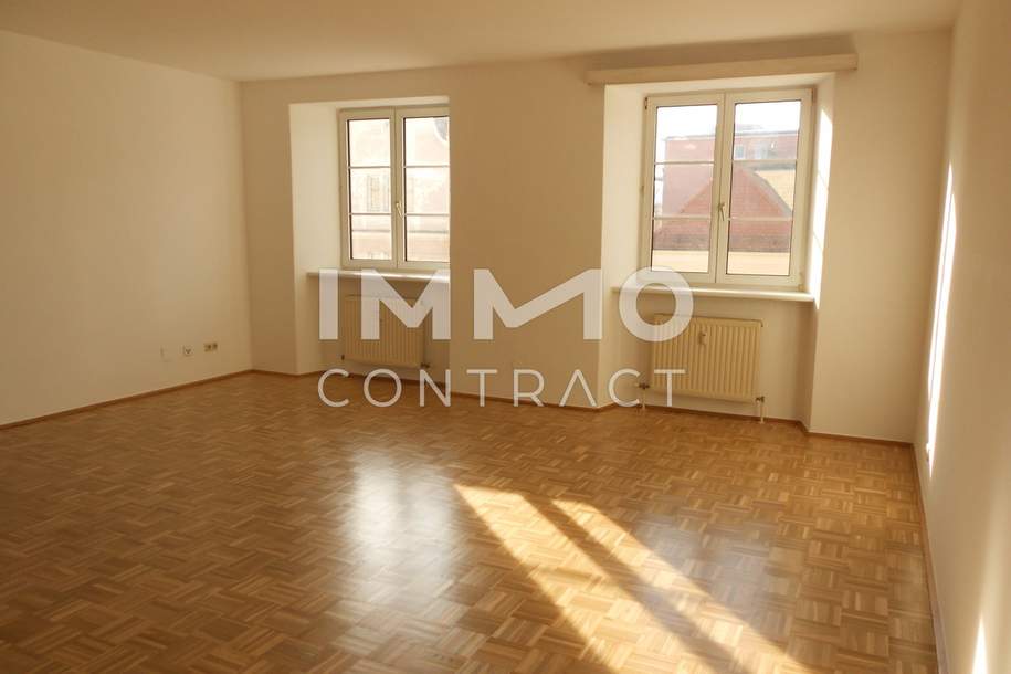 Ideal für Singles - sonnige Garconniere am Stadtplatz 40, Top 12 ab sofort zu vermieten, Wohnung-miete, 655,70,€, 4600 Wels(Stadt)