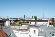 152 m² Dachgeschoss-Maisonette mit 3 Terrassen + Dachterrasse | 88 m² Freifläche, 4 Zimmer
