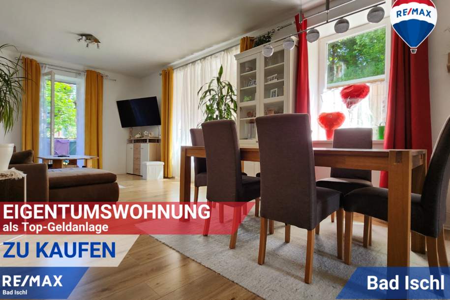 Schöne Vorsorgewohnung in Bad Ischl: Vermietete 2-Zimmerwohnung mit Balkonterrasse & Carport, Wohnung-kauf, 198.000,€, 4820 Gmunden