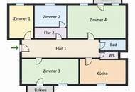 Kremser Ringstraße; 4-Zimmer-Wohnung mit 2 Balkonen in bester Zentrallage