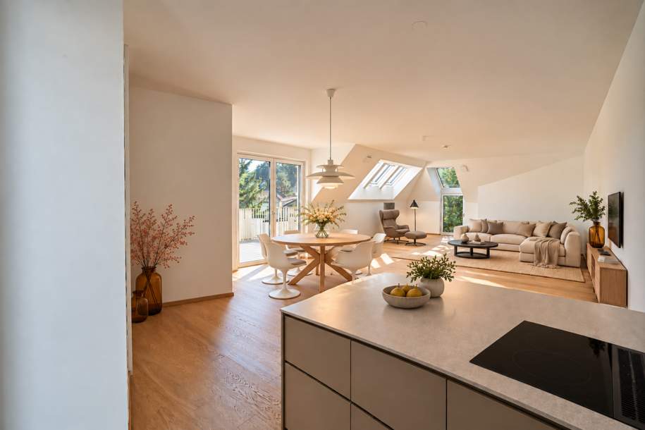 4 Zimmer Ruheoase mit uneinsehbarem Grünblick und Weinberg-Panorama, Wohnung-kauf, 1.535.000,€, 1190 Wien 19., Döbling