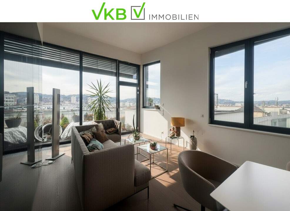 Exklusive 126m² Penthouse-Wohnung in Linzer Innenstadt mit Stadtblick!