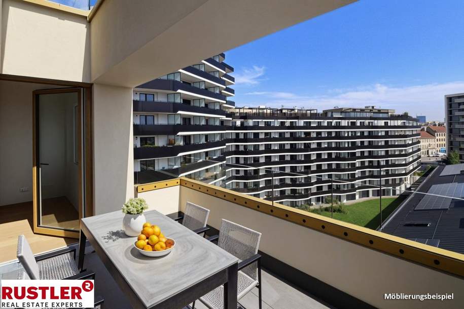 Moderne 2-Zimmer-Eigentumswohnung mit Balkon in Toplage nahe Hauptbahnhof Wien – Erstbezug, Wohnung-kauf, 382.000,€, 1100 Wien 10., Favoriten