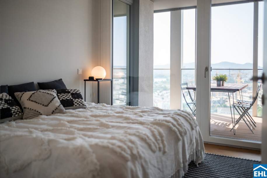4-Zi.-Erstbezug mit Loggia & Rooftop Wellness | TOWER HOMES, Wohnung-miete, 735,00,€, 1220 Wien 22., Donaustadt