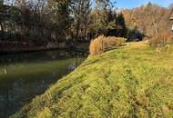 Einzigartiges Baugrundstück mit großem Schwimmteich in Graz