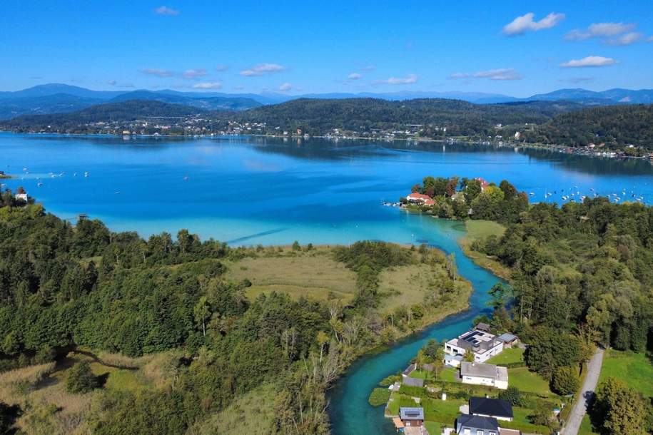 FREIZEITWOHNSITZ! Ihr kleines Paradies am Wasser – mit Häuschen und direktem Sattnitz-Zugang, Grund und Boden-kauf, 1.500.000,€, 9020 Klagenfurt(Stadt)