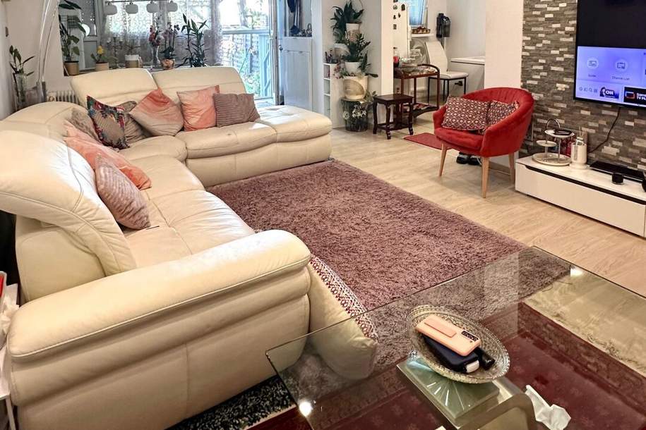 NEUER PREIS!! Gartenwohnung in 1210 Wien: 3 Zimmer, Terrasse, 95m² für 378.000,00 € - + 5-8 Minuten zur U1!!, Wohnung-kauf, 378.000,€, 1210 Wien 21., Floridsdorf
