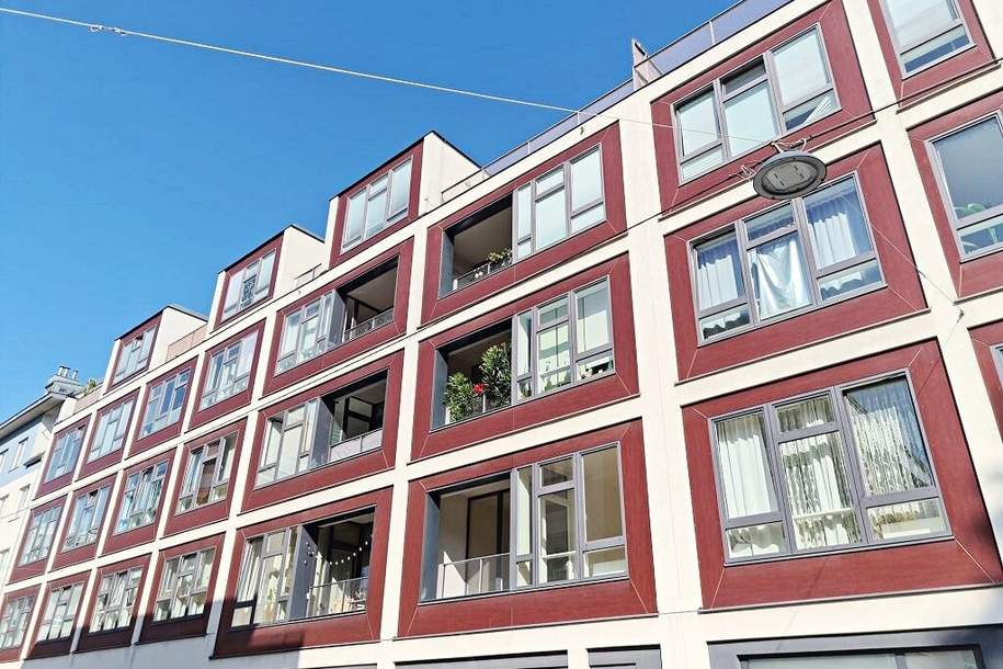 HILSCHERGASSE, UNBEFRISTET, 64 m2 Altbau inkl. 5 m2 Loggia, 2 Zimmer, Komplettküche, Wannenbad, Parketten, 3. Liftstock, gefördert, Wohnung-miete, 764,44,€, 1120 Wien 12., Meidling