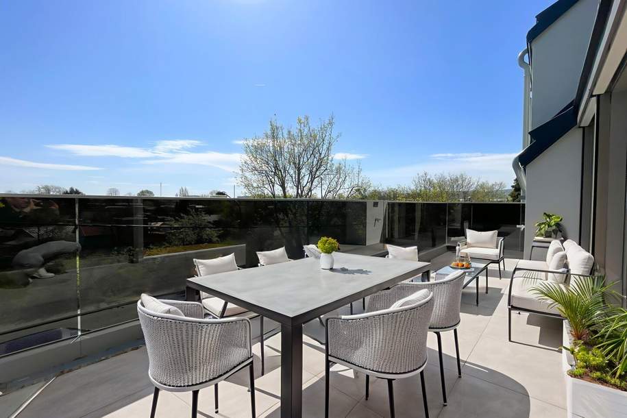 Jetzt sichern: Premium-Dachgeschoßwohnung am Wasser! Perfekt geschnittene 4-Zimmer-Dachgeschoßwohnung in hochwertigem Neubau! Sofort bezugsbereit!, Wohnung-kauf, 647.000,€, 1210 Wien 21., Floridsdorf