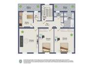 Zur Miete steht eine WG geeignete 3-Zimmer-Wohnung im 3. OG (ohne Lift) in 8051 Graz-Gösting!