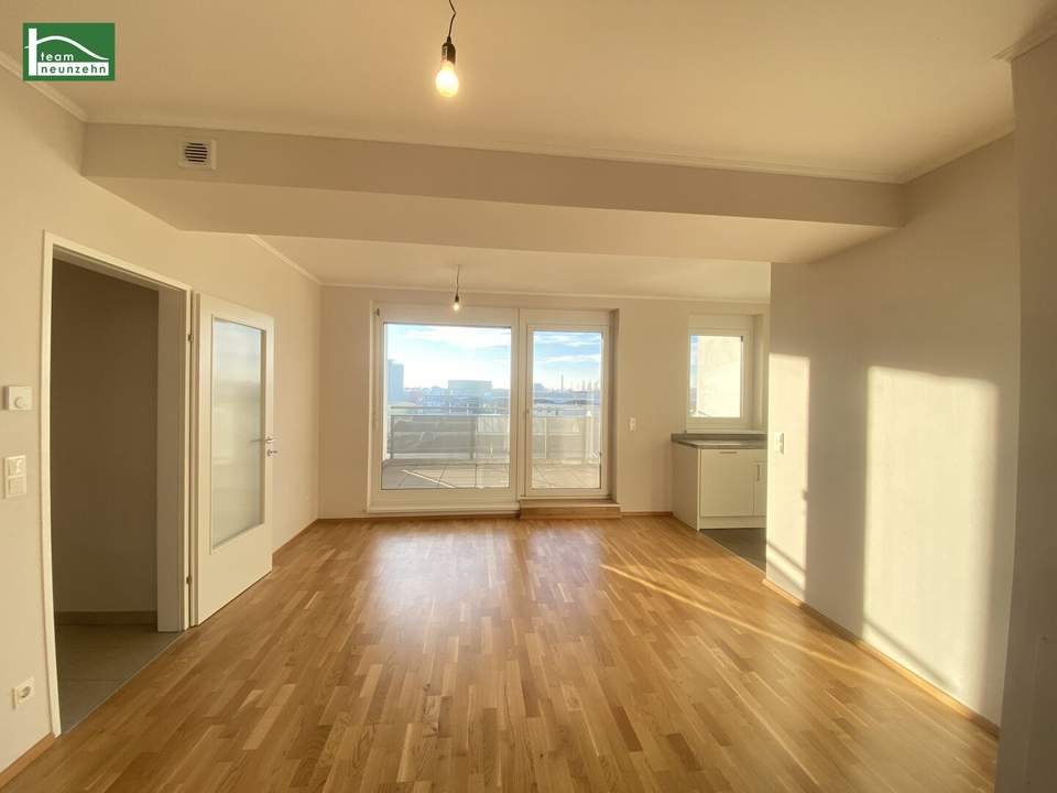 Traumwohnung in Schwechat nahe S-Bahn und Zentrum - Große Loggia und Bad mit Badewanne und Dusche!