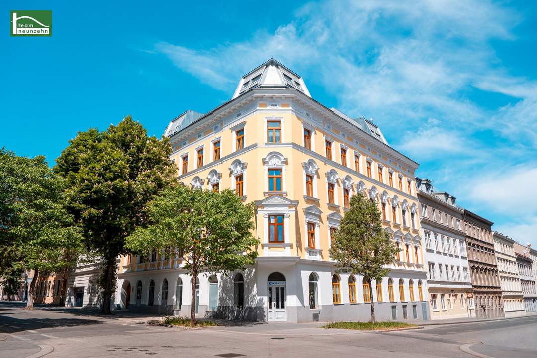 Das Hasner Palais – Helle 2-Zimmer Wohnung mit Eckzimmer im sanierten Altbau mit Lift nahe U6 Thaliastraße!