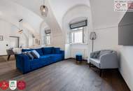 Leben im historischen „Freihof“ in Döbling: großzügige 3 Zimmer Wohnung mit Blick auf die Donau - Optional mit Parkplatz & Garten mit Pool