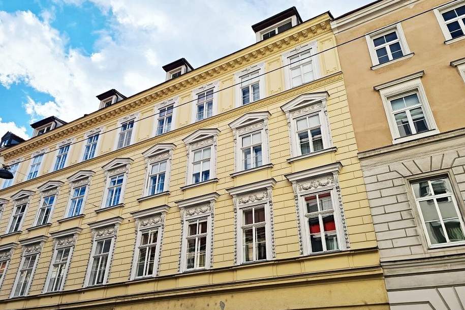 KETTENBRÜCKENGASSE, U4-Nähe, 62 m2 Dachgeschoß, 2 Zimmer, Küche, Wannenbad, Parketten, Naschmarkt-Nähe, Wohnung-miete, 1.099,00,€, 1050 Wien 5., Margareten