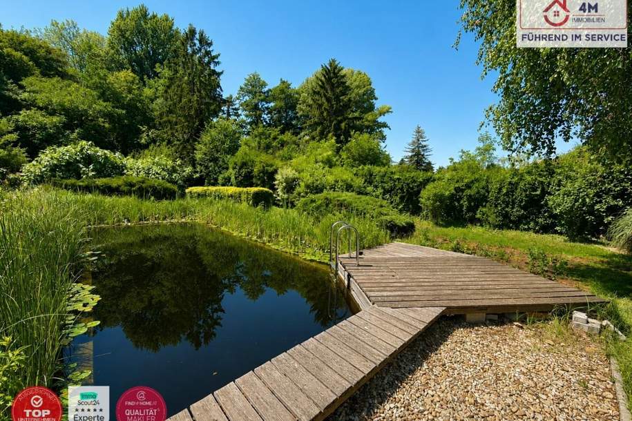 Idyllisches Haus mit parkähnlichem Grundstück - Wohnen im Grünen vor den Toren Wiens!, Haus-kauf, 790.000,€, 2432 Bruck an der Leitha