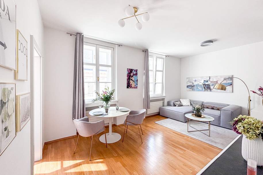 Komplett möblierte, helle Stadtwohnung – Ihr neues Zuhause am Stephansplatz/Graben!, Wohnung-miete, 1.900,00,€, 1010 Wien 1., Innere Stadt