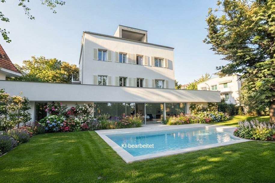 Bezugsfertige Villa der Wiener Moderne mit Garten und Swimmingpool, Haus-kauf, 6.990.000,€, 1190 Wien 19., Döbling