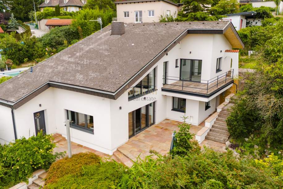 Exklusive Architektenvilla mit Schwimmteich, Gästehaus und idyllischem Garten, Haus-kauf, 1.690.000,€, 2410 Bruck an der Leitha