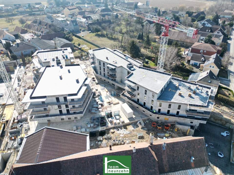 Privatsphäre und viel Platz! 4-Zimmer-Wohnuntraum mit 2 Bädern und 2 großen Außenflächen! Klimaanlage und Sonnenschutz inklusive! FLORIANI – Quartier am Tullnerfeld
