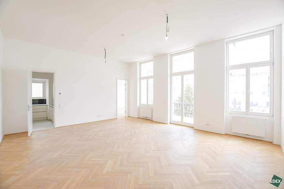Traumhafte 4-Zimmer Altbauwohnung mit Balkon beim Rochusmarkt, Wohnung-miete, 2.918,24,€, 1030 Wien 3., Landstraße