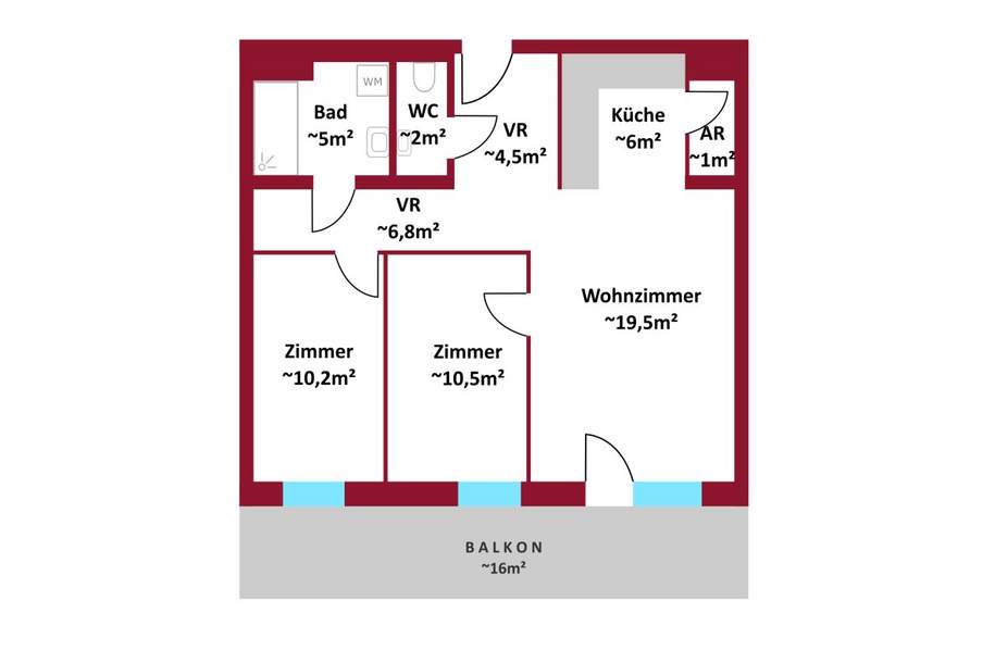Top Anlagewohnung im Neubauprojekt I Nachhaltigkeit &amp; Energieeffizienz I Full-Service-Paket: Verrmietung, Mietverwaltung, Leerstandsbetreuung, Wohnung-kauf, 325.000,€, 1220 Wien 22., Donaustadt