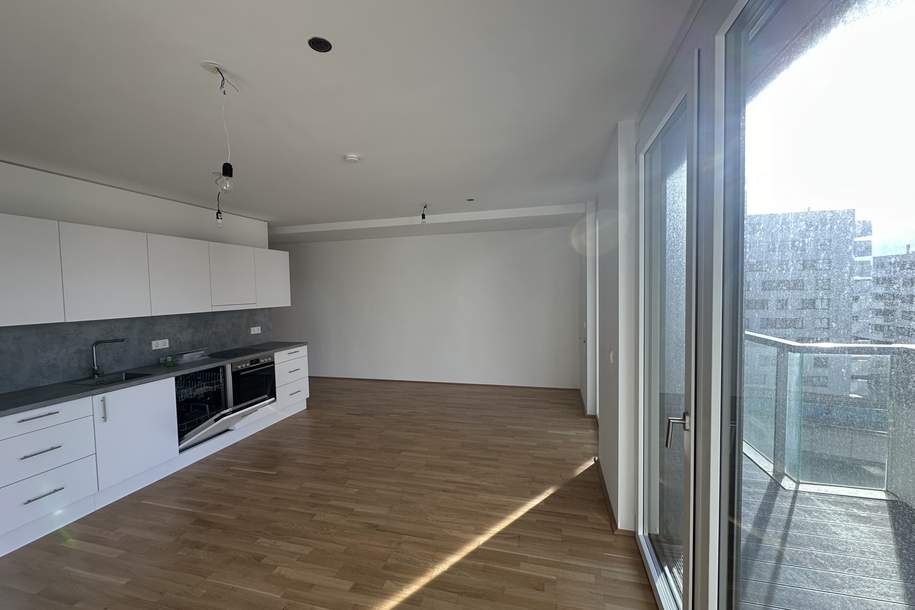 Leben am Wasser - MARINA TOWER - Exklusive 4-Zimmer-Wohnung mit Loggia in Blickrichtung Donau, Wohnung-miete, 2.228,99,€, 1020 Wien 2., Leopoldstadt