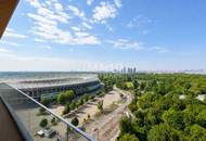 Provisionsfrei &amp; Neu: Sonne, Ausblick über den Prater &amp; die ganze Stadt, Pool, Gym, uvm.