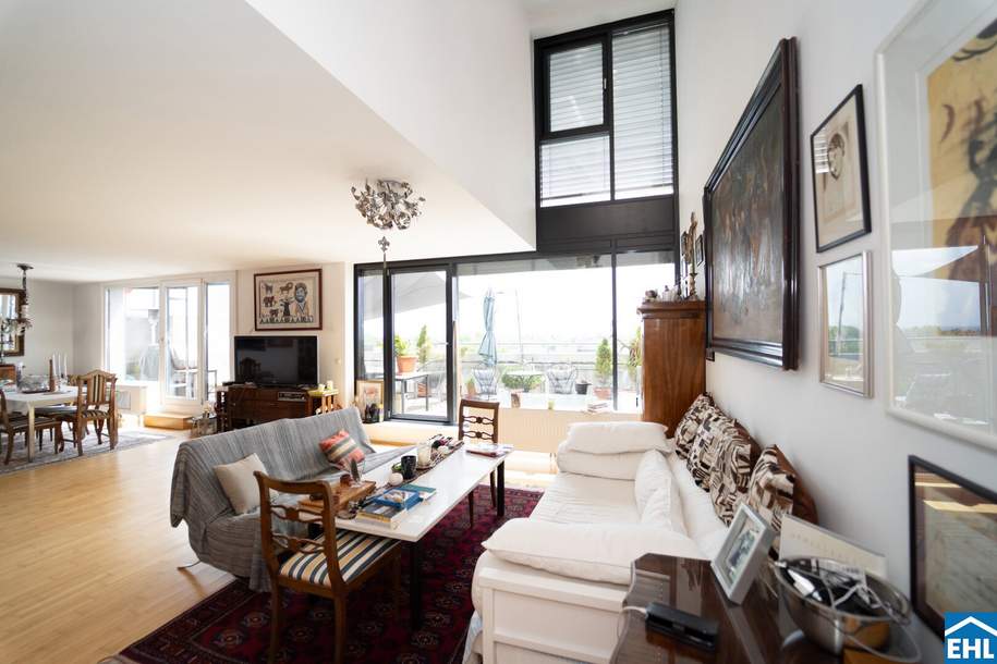 Lichtdurchfluteten Dachgeschoß-Maisonettewohnung mit traumhafter Terrasse und Grünblick!, Wohnung-kauf, 995.000,€, 1100 Wien 10., Favoriten