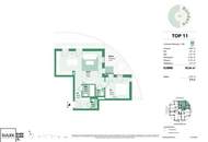 Exklusive, klimatisierte 2 Zimmer-DG-Wohnung | Erstbezug im Projekt Rondelle XIV - Top 11