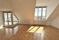 DACHGESCHOSS, Buchengasse, 89 m2 Neubau-Maisonette mit 13 m2 Terrasse, 3 Zimmer, Komplettküche, Wannenbad, Parketten, U1-Nähe