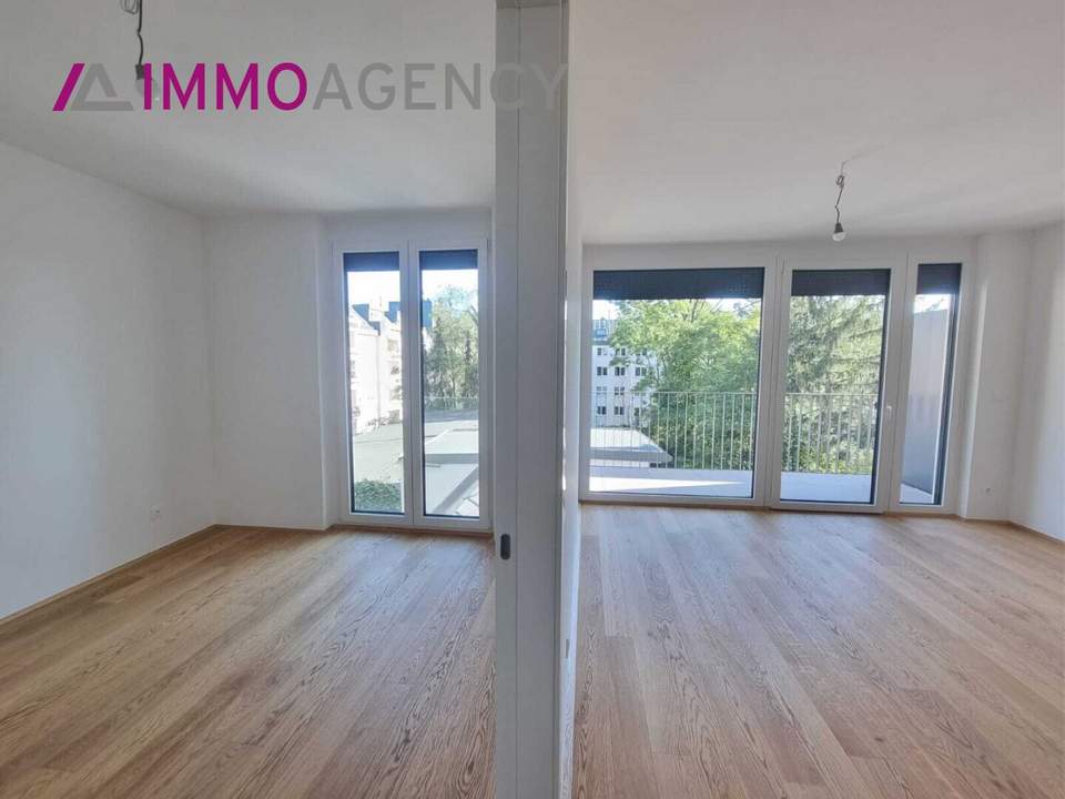 Neubau, Wohnhaus, Lichtdurchflutet 3.Zi., + Balkon