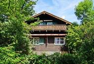 Uriges Holz-Wohnhaus auf großem, teilbaren Grund in Gablitz Hochbuch