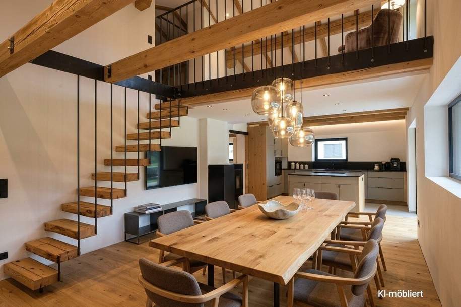 "Wohngenuss“ – Stilvolle 4,5-Zimmer-Galeriewohnung in Pfarrwerfen, Wohnung-miete, 1.700,00,€, 5452 Sankt Johann im Pongau