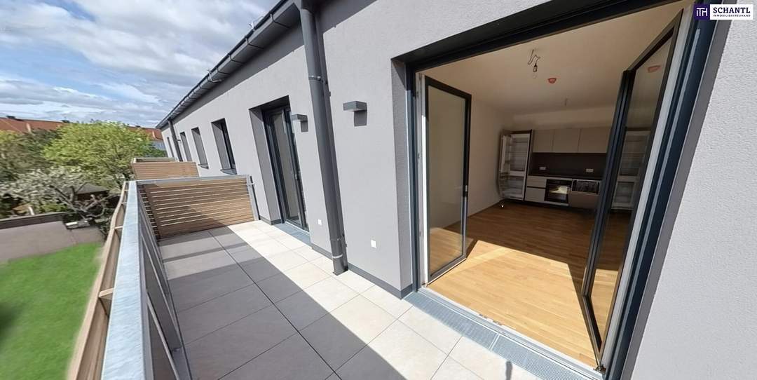 Perfekt konzipierte Wohnung im Innenhof und sonnigem Balkon. Ab 02/2026