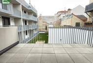 Hochwertige Erstbezugs-Wohnung mit großem Hof-Balkon und Küche nahe Schönbrunn!