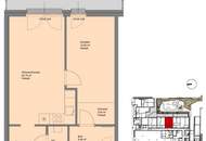 Hofseitige 2-Zimmer-Wohnung inklusive Einbauküche in bester Lage!