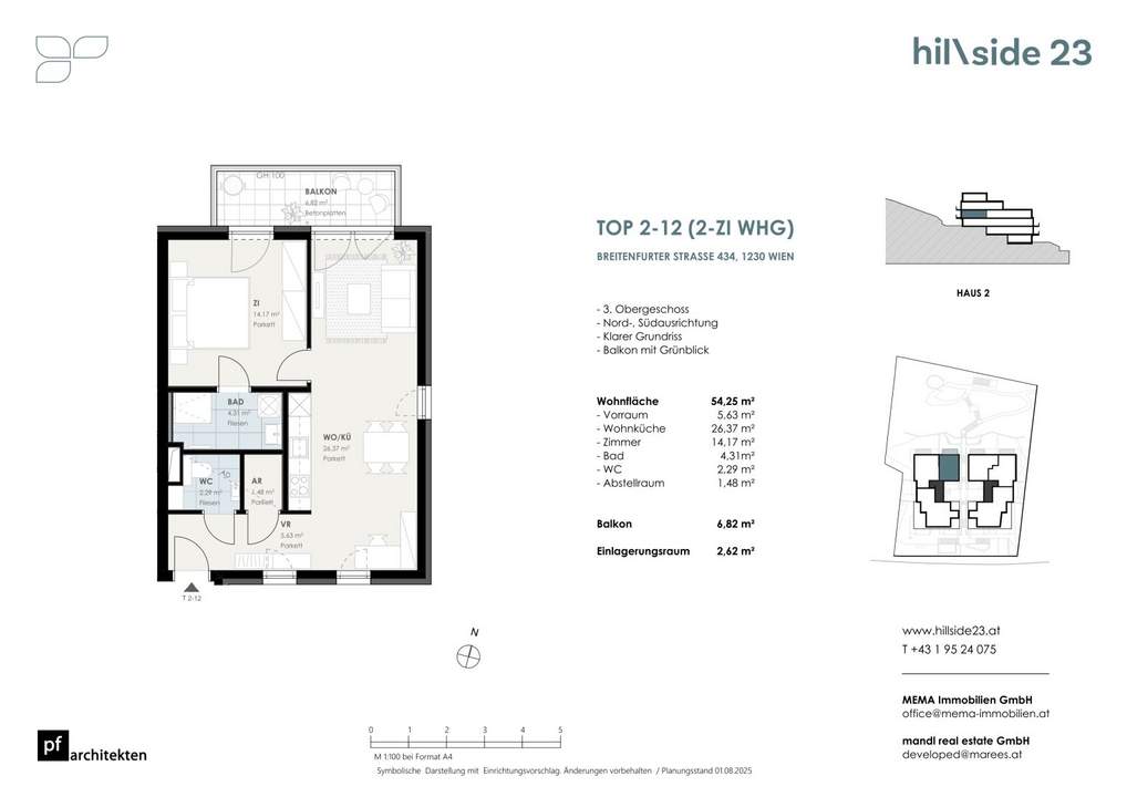 Pärchenhit! Sonnige 2-Zimmer-Wohnung mit Balkon zu verkaufen!