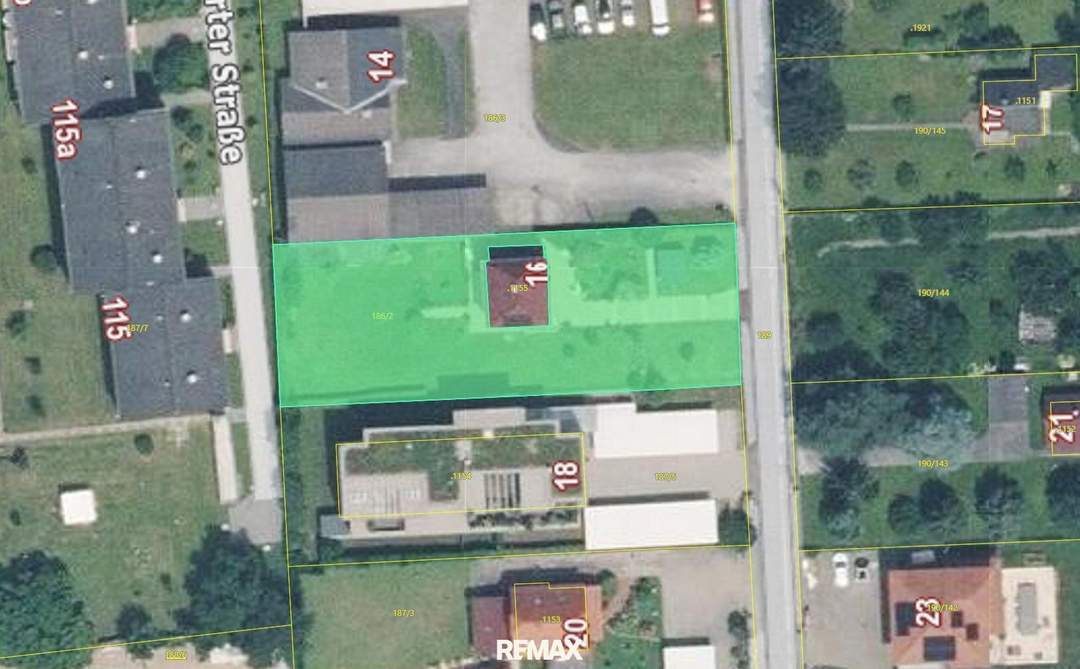Bauträgergrundstück mit Altbestand in Mitten von Wetzelsdorf